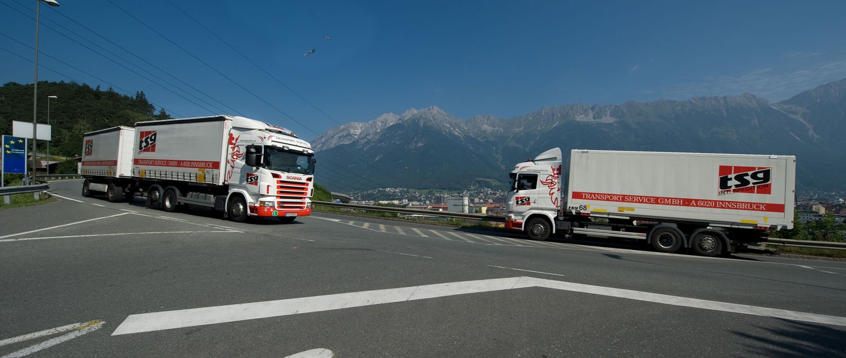 Firmenfahrzeuge der Transport Service GmbH