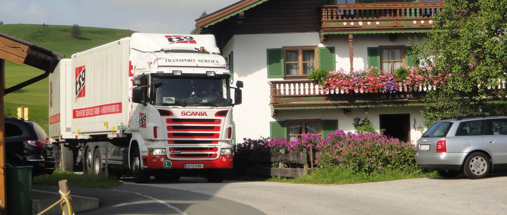 Firmenfahrzeug der Transport Service GmbH